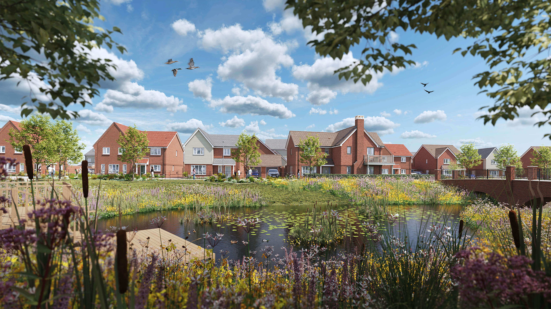 Eastbrook Village in Milton Keynes, UK